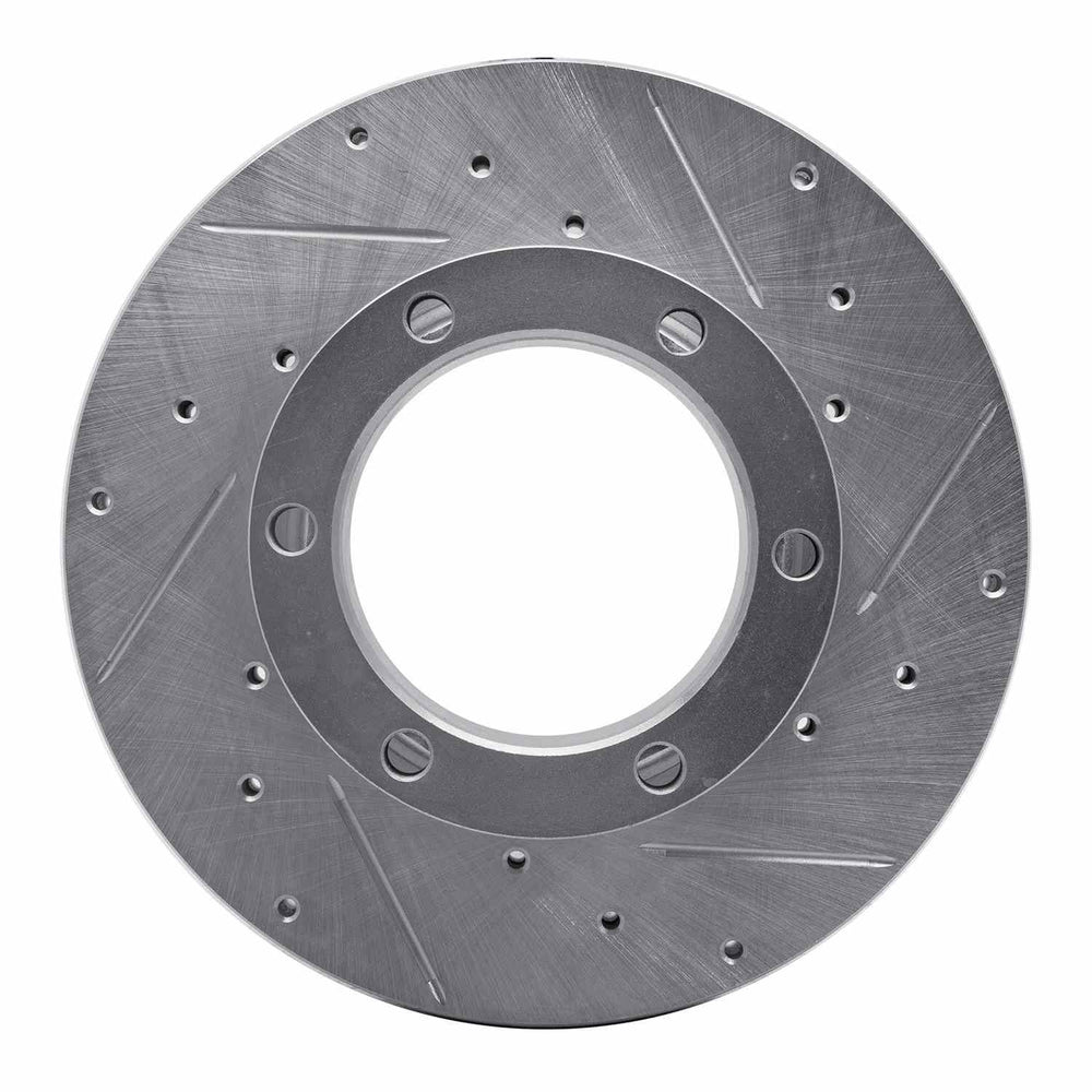 DFC 94-10 UD UD 1400 Front Right Drilled & Slotted Silver Brake Rotor