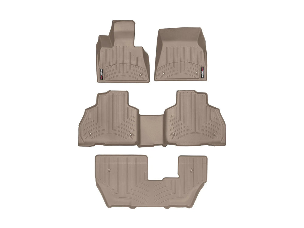 WeatherTech Tan Front Rear and Rear Floorliners Fits -23-26 BMW 451507-1-3-4
