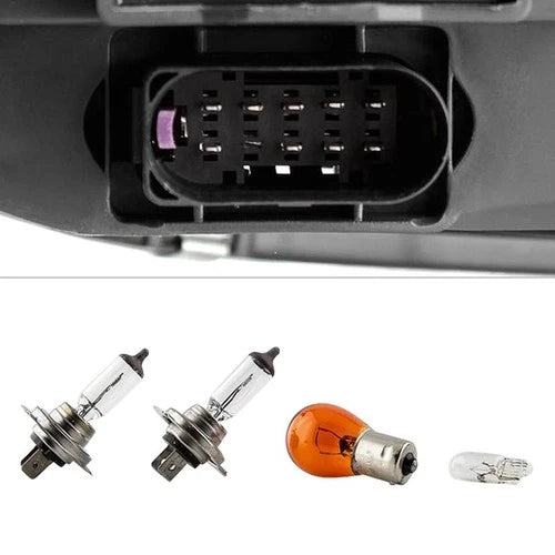 0608 AUID A4 (HALOGEN ONLY DOES NOT FIT HID MODELS ) OEM STYLE HEADLIGHTS BLACK