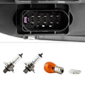 0608 AUID A4 (HALOGEN ONLY DOES NOT FIT HID MODELS ) OEM STYLE HEADLIGHTS BLACK