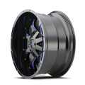 MAYHEM WARRIOR 8015 BLACK W PRISM BLUE 20X9 5-127 5-139.7 0MM 87MM