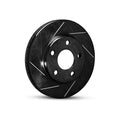 R1 73-98 International 160 Front Left/ Rear Left Slotted Black Brake Rotor