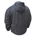 MENS HEATED COAT KITTED BLACK SIZE L