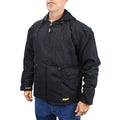 MENS HEATED COAT KITTED BLACK SIZE L