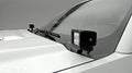 Hood Hinge LED Kit Black Mild Steel Bolt-on no drilling required Includes (2) 3 inch ZROADZ LED Pod Lights and Universal Wiring Harness