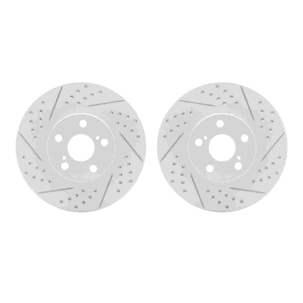 DFC 00-10 Pontiac Vibe Front Drilled & Slotted Geoperformance Rotors