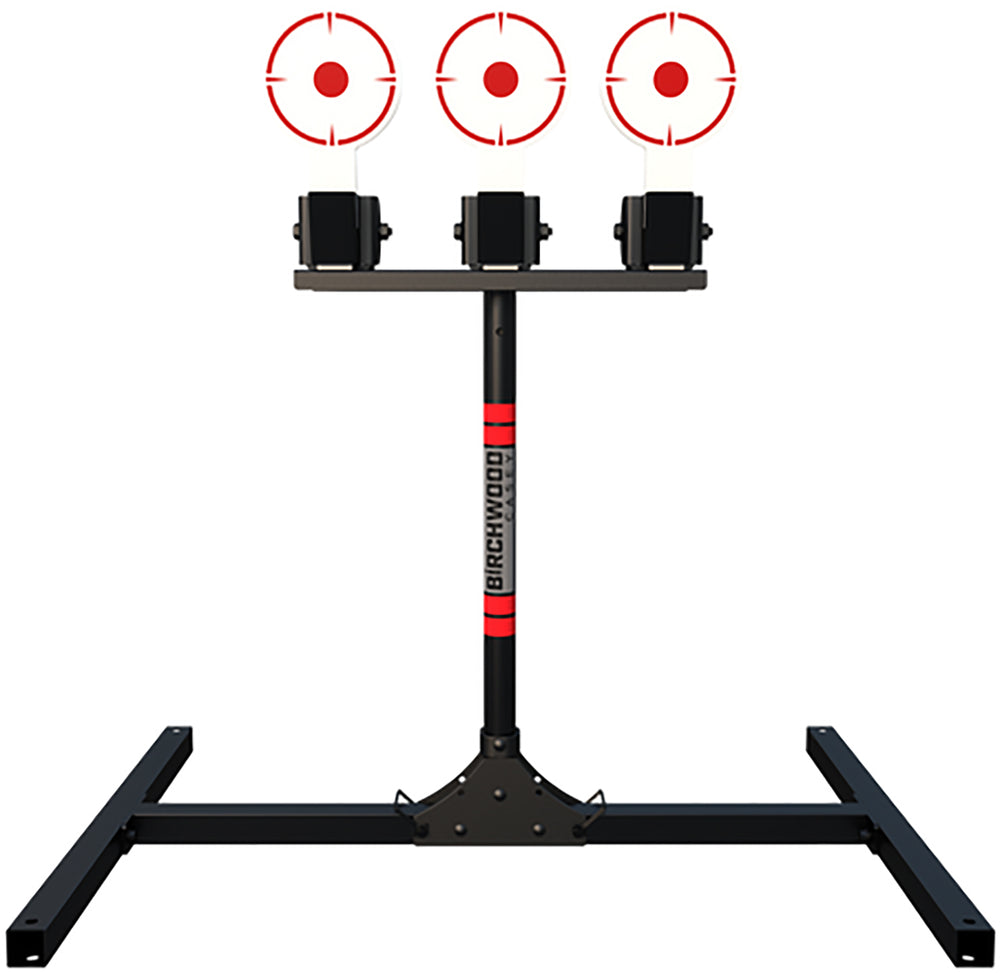 3 SPRING LOADED SELFRESETTING TARGETS WITH PLATE RACK