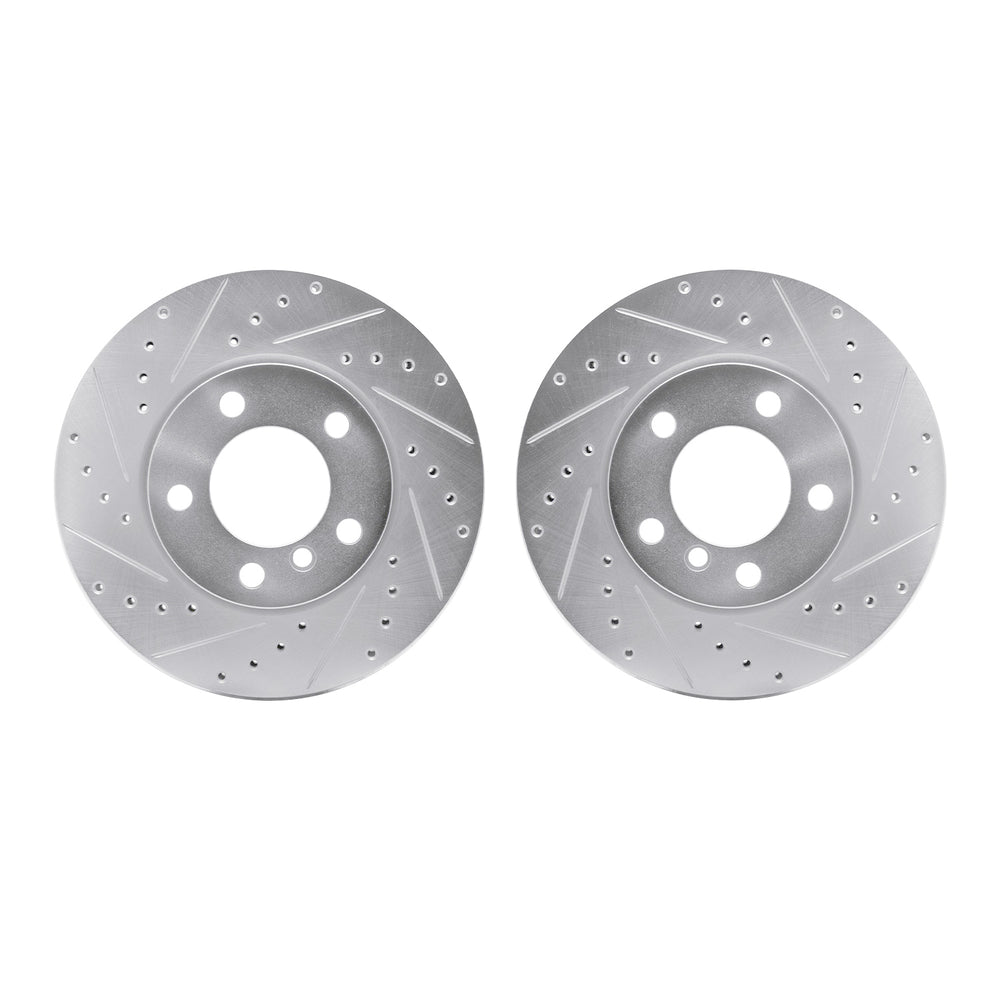 R1 Concepts Brake Rotor- D/S - Silver Fits Mini Cooper