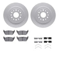 DFC 19-25 Ram 1500 Rear Geospec Rotors with 5000 Advanced Brake Pads w/Hardware