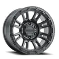 Aluminum Wheels 17x9 Compass 956B Satin Black -12 Offset 6 on 139.7 Bolt Pattern 106.1 Bore Raceline