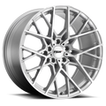 ~(32 lbs. 21X21X11)~ TSW SEBRING 19x9.5 5/114.3 ET40 CB76.1 SILVER W/ MIRROR CUT FACE