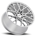 ~(32 lbs. 21X21X11)~ TSW SEBRING 19x9.5 5/114.3 ET40 CB76.1 SILVER W/ MIRROR CUT FACE