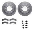 R1 Concepts E- Line Series Brake Rotor with Ceramic Brake Pads Hdw Fits Nissan NV1500