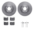 R1 Concepts Brake Rotor- Blank with Optimum Oe Pads Hdw Fits BMW 328i