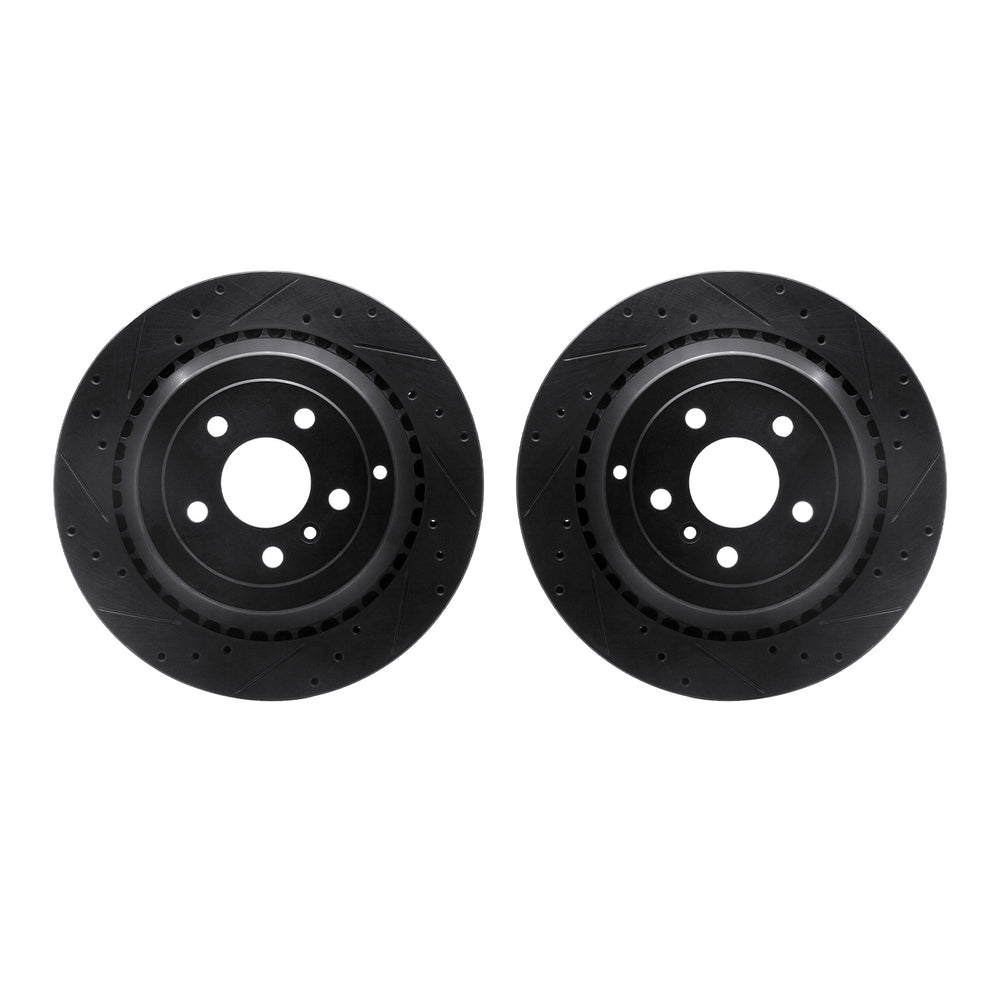 R1 Concepts Brake Rotor- D/S - Black Fits Mercedes-Benz GL320