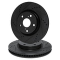 R1 Concepts Brake Rotor- D/S - Black Fits Ford Thunderbird
