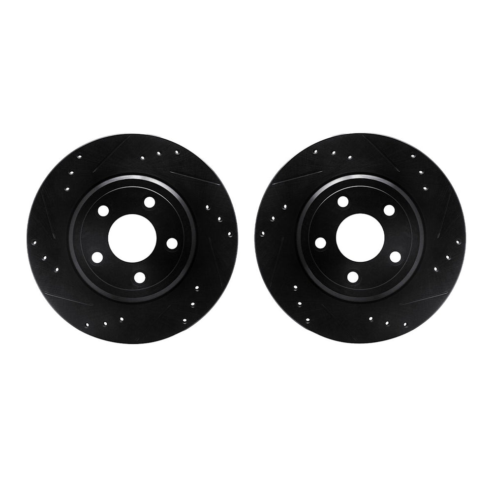 R1 Concepts Brake Rotor- D/S - Black Fits Ford Thunderbird