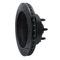 R1 95-07 Ford E-350 Econoline Club Wagon Front Left Drilled & Slotted Black Brake Rotor