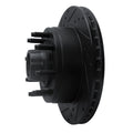 R1 95-07 Ford E-350 Econoline Club Wagon Front Left Drilled & Slotted Black Brake Rotor
