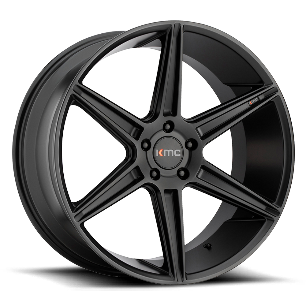 ~(38 lbs. 25X25X12)~ KM711 22X9 5X120 BRUSHED SLV 35MM