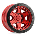 BRREN 18X9.5 5X5.0 C-RED-BLKLP 0MM