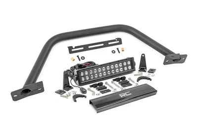 Rough Country Safari Bar 12 LED Light Bar Black Dual Row OE Modular Steel Ford Bronco (21-26) 51118