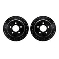 R1 Concepts Brake Rotor- D/S - Black Fits Jeep Grand