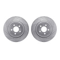R1 Concepts Brake Rotor- D/S - Silver Fits Dodge Charger