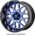 XD820 20X9 6X5.5 S-BLK MILL BTCC 18MM