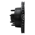 R1 95-07 Ford E-150 Econoline Front Right Drilled & Slotted Black Brake Rotor