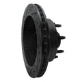 R1 95-07 Ford E-150 Econoline Front Right Drilled & Slotted Black Brake Rotor