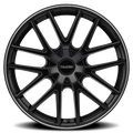 ~(38 lbs. 22X22X10)~ TR60 (3260) MATTE BLACK/MACHINED RING 20X8.5 5-114.3/5-120 20MM 74.1MM