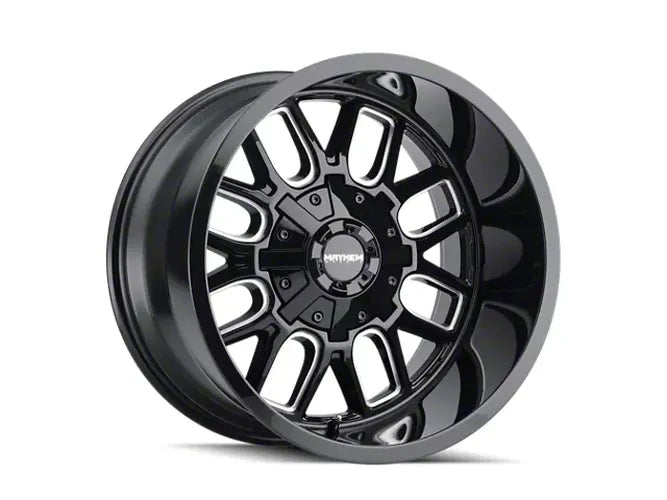 MAYHEM COGENT 8107 GLOSS BLACK MILLED 18X9 8-170 0MM 125.2MM
