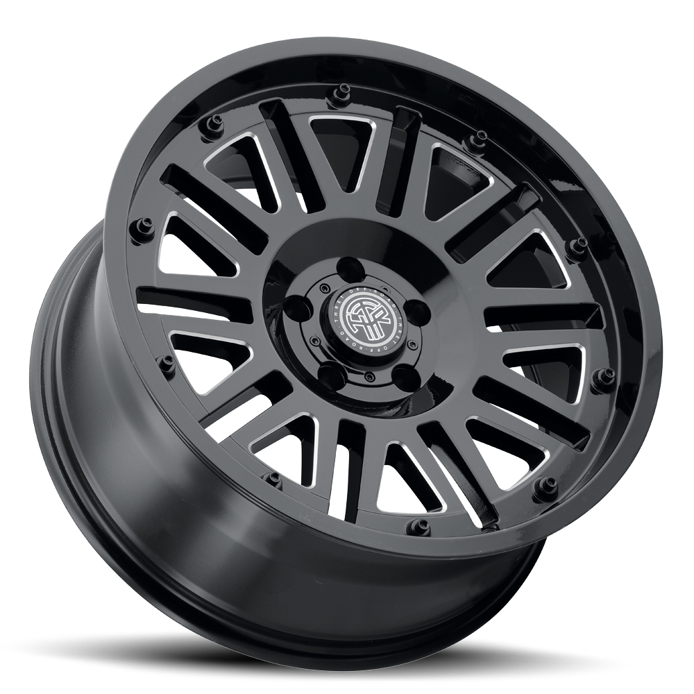 STORM 701 17X9.0 GLOSS BLACK/MILLED 6X135 12MM OS 87.1 CB