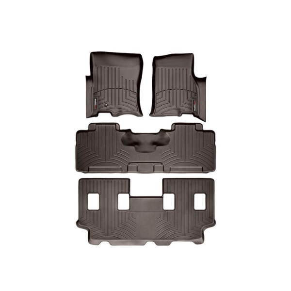 WeatherTech Cocoa Front Rear and Rear Floorliners Fits -20-10 Ford Lincoln 47107-1-2-3