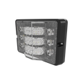 DIRECTIONAL LED: TRIPLE STACK SINGLE COLOR CENTER 180 DEGREE WARNING WHITE FLOOD OUTER AMBER