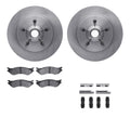 R1 Concepts E- Line Series Brake Rotor with Ceramic Brake Pads Hdw Fits Ford Expedition