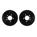 R1 Concepts Brake Rotor- D/S - Black Fits BMW 318ti