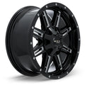 RAVINE 20X9 6X139.7 ET0 CB106.1 GLOSS BLACK MILLED