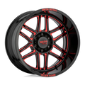 MO992 22X10 8X6.5 G-BLK MILL -18MM