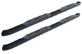 19C SILV/SIERRA 1500/2500/3500 DOUBLE CAB 4IN OE STYLE CURVED BLACK OVAL STEP BARS
