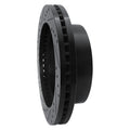 R1 11-25 Chevrolet Silverado 3500 HD Front Right Drilled & Slotted Black Brake Rotor