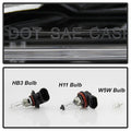 1920 ALTIMA 4DR HALOGEN HEADLIGHTS SET BLACK