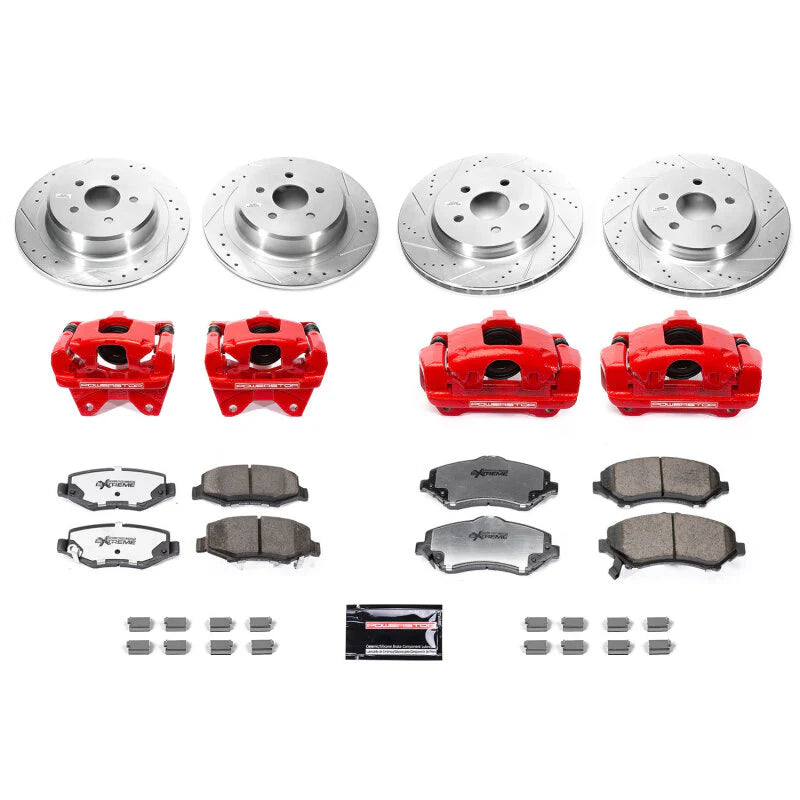 R1 83-99 Ford B600 Bus Chassis (Front Disc Brakes) Front Right Slotted Black Brake Rotor