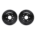 R1 Concepts Brake Rotor- D/S - Black Fits Acura RL