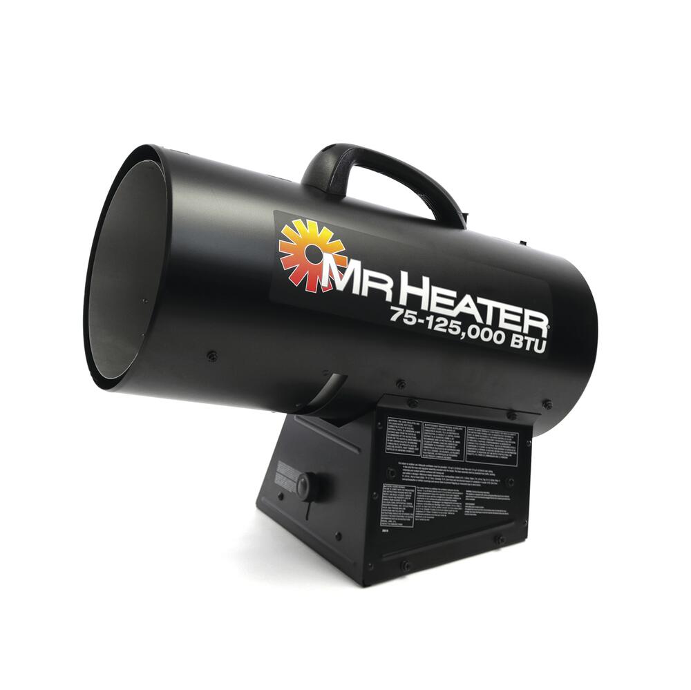 75000 125000 BTU FORCED AIR PROPANE HEATER WITH QBT