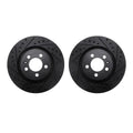R1 Concepts Brake Rotor- D/S - Black Fits Volkswagen Corrado