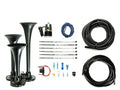 ~(5 lbs. 13X9X7)~ Basic Trio Air Horn Kit For Onboard Air Cast Zinc Alloy/Stainless Steel Chrome Finish Pacbrake