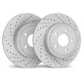DFC 16-25 Buick Regal Sportback Rear Drilled & Slotted Geoperformance Rotors