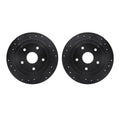 R1 Concepts Brake Rotor- D/S - Black Fits Subaru SVX